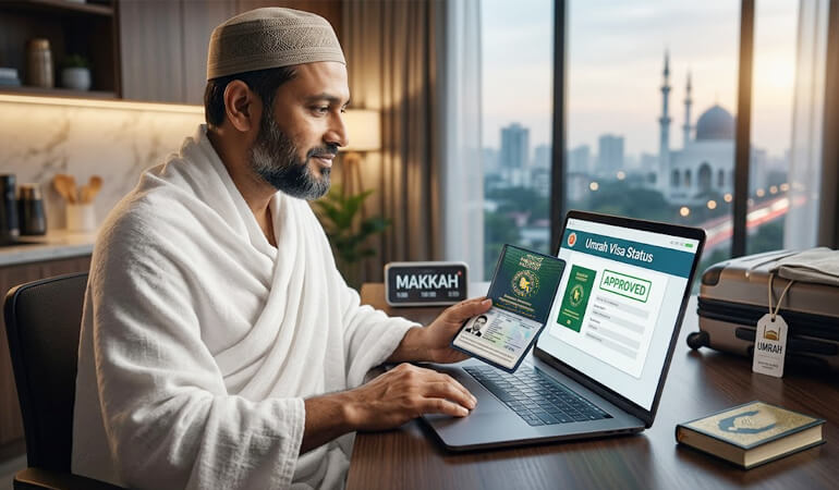 Umrah visa check by passport number for Bangladeshi pilgrims